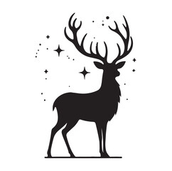 Deer Vector silhouette