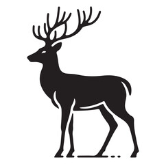 Deer Vector silhouette