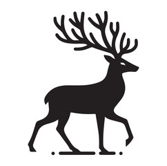 Deer Vector silhouette