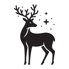 Deer Vector silhouette