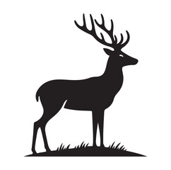 Deer Vector silhouette