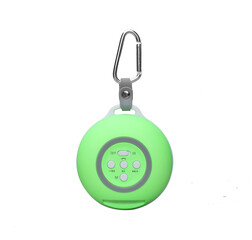 Portable wireless Bluetooth connectivity speaker isolated on white background. 