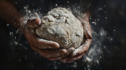 Fototapeta premium Crafting Tradition: The Art of Bread Making