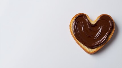 Obraz premium Sweet Heart: Chocolate Love on Toast