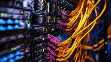 Data center close up