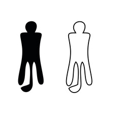 Golf Player icon on the white background