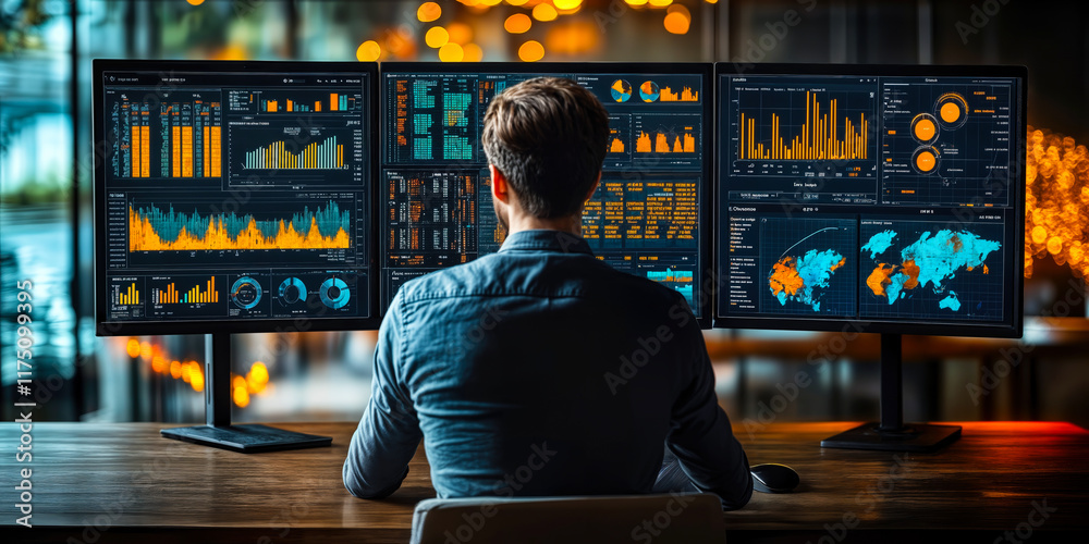 Poster advanced automated market analysis with real-time data visualization