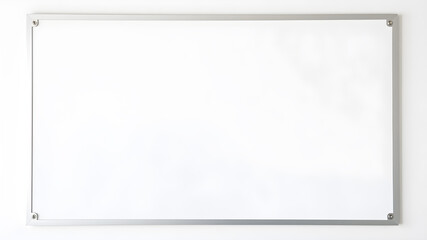 Empty white marker board. Generative AI