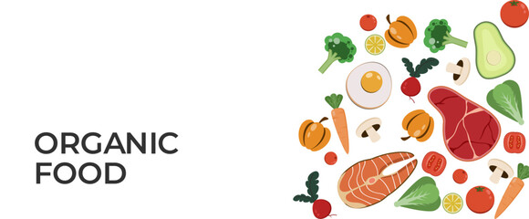 ORGANIC food background