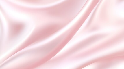 Obraz premium Shiny pink silk satin fabric with gentle folds, offering a soft and tender background for Valentine or anniversary card designs