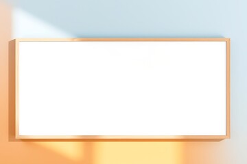 Obraz premium Sunlit Mockup: Blank Horizontal Frame 