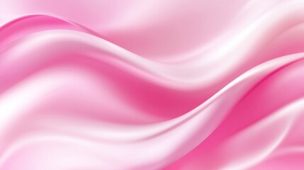Fototapeta premium Shiny pink silk satin fabric with gentle folds, offering a soft and tender background for Valentine or anniversary card designs