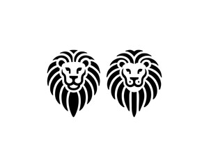 Lion Logo Design Icon Symbol Vector Template