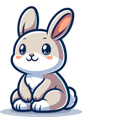 Adorable Bunny with Carrot Vector Illustration &ndash; PNG Design for Adobe Stock