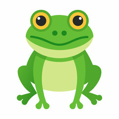 Naklejka premium colorful Minimalist Frog - Vector Illustration