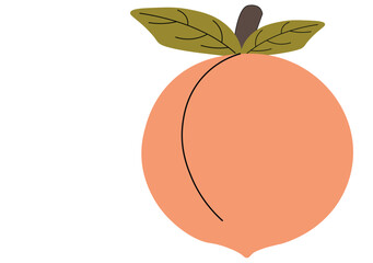  Peach, Fruit, Vitamins, Healthy, Food, Free Vector.