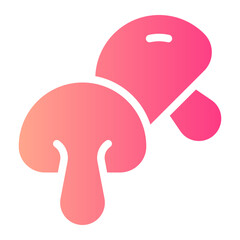 mushroom gradient icon