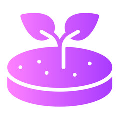 soy meat gradient icon