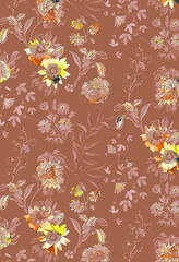 Elegant Nature-Inspired Pattern with Trendy Colors
