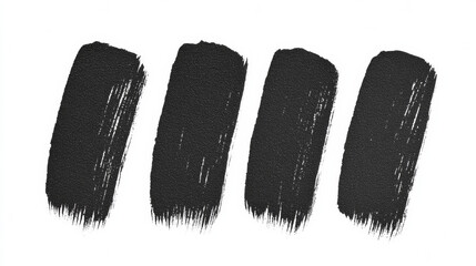 Four bold black brush strokes on white background