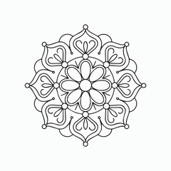 mandala line art