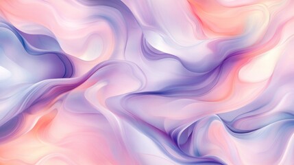 Fototapeta premium Abstract pastel swirls, fluid marble texture, soft color waves, dreamy background.