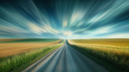 Fototapeta premium Long Exposure Photography of Towering Wind Turbines in Rural Landscape