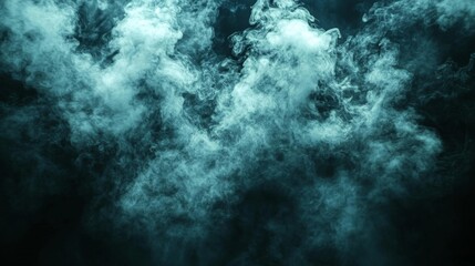 Fototapeta premium Steam Effect on Black Background. Generative AI