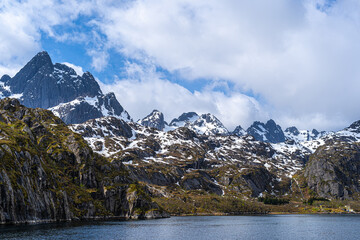 Obraz premium Trollfjord, Lofoten Islands, Norway