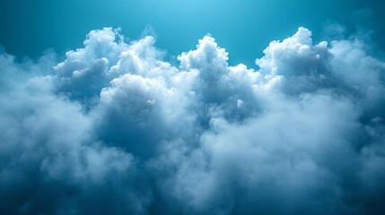 Fototapeta premium Blue Sky Steam Effect Background. Generative AI