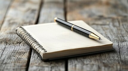 Budget management tips written in a minimalist journal Stock Photo with side copy space