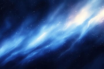 Naklejka premium a captivating abstract background featuring a vibrant blue gradient with bold stripes evoking a sense of motion and fluidity ideal for use in digital design and creative projects