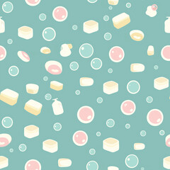 seamless pattern with bubbles 