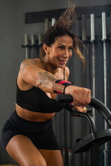 Sleek and Strong: Athlete in Black Gear