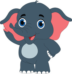 a cartoon character of elephant