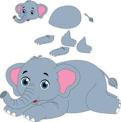 a cartoon character of elephant