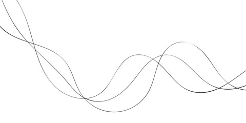 A colorfull webline and valleys is featured in an abstract background illustration Vector wave lines smooth flowing dynamic isolated on white background