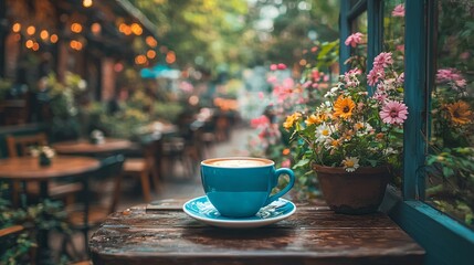 Debt repayment meeting taking place at a coffee shop Stock Photo with side copy space