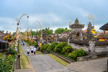 Bali, Indonesia - October 22, 2024:Penglipuran Village in Bali, Indonesia old village The cleanest...