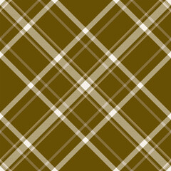Paint seamless plaid background, checking vector check textile. Isolation fabric pattern texture tartan in yellow and linen colors.