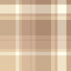 Ribbon vector fabric background, pyjamas texture seamless pattern. String tartan check textile plaid in light and orange colors.