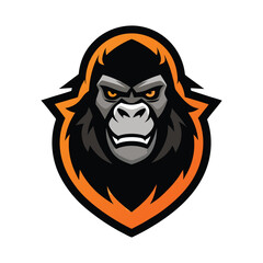 gorilla mascot logo.eps