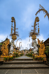 Bali, Indonesia - October 22, 2024:Penglipuran Village in Bali, Indonesia old village The cleanest village in the world.