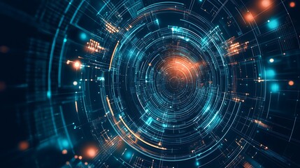 Obraz premium An abstract graphic showcasing breakthrough technology concepts and futuristic designs 