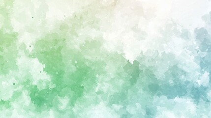 Obraz premium Abstract Green And Blue Watercolor Wash Background