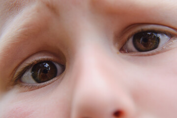 close up of a child