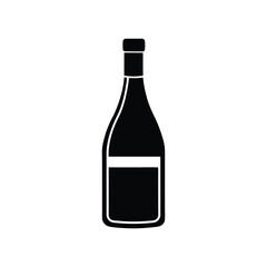 only simple wine bottle icon.eps