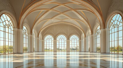 Obraz premium Majestic Palace Hall with Golden Details