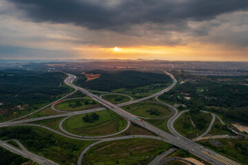 A modern highway system for efficient travel