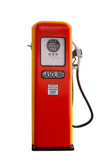 Vintage gasoline fuel pump dispenser